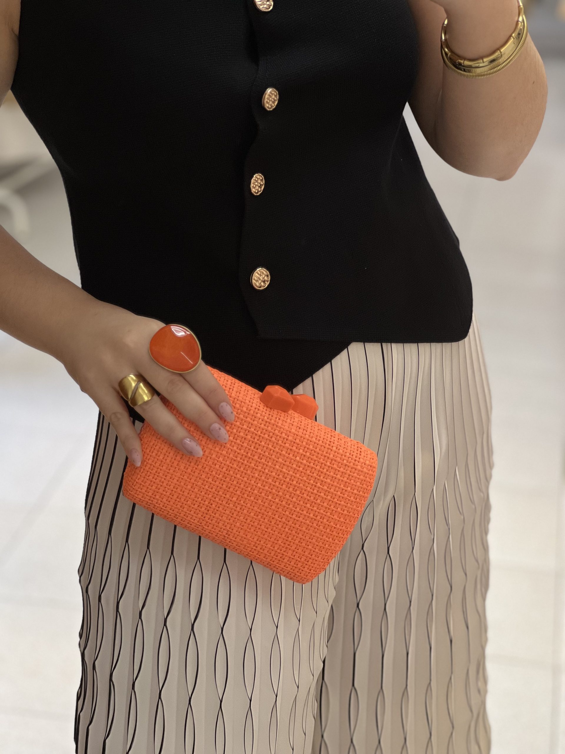 Cartera Vestir Naranja - Imagen 2