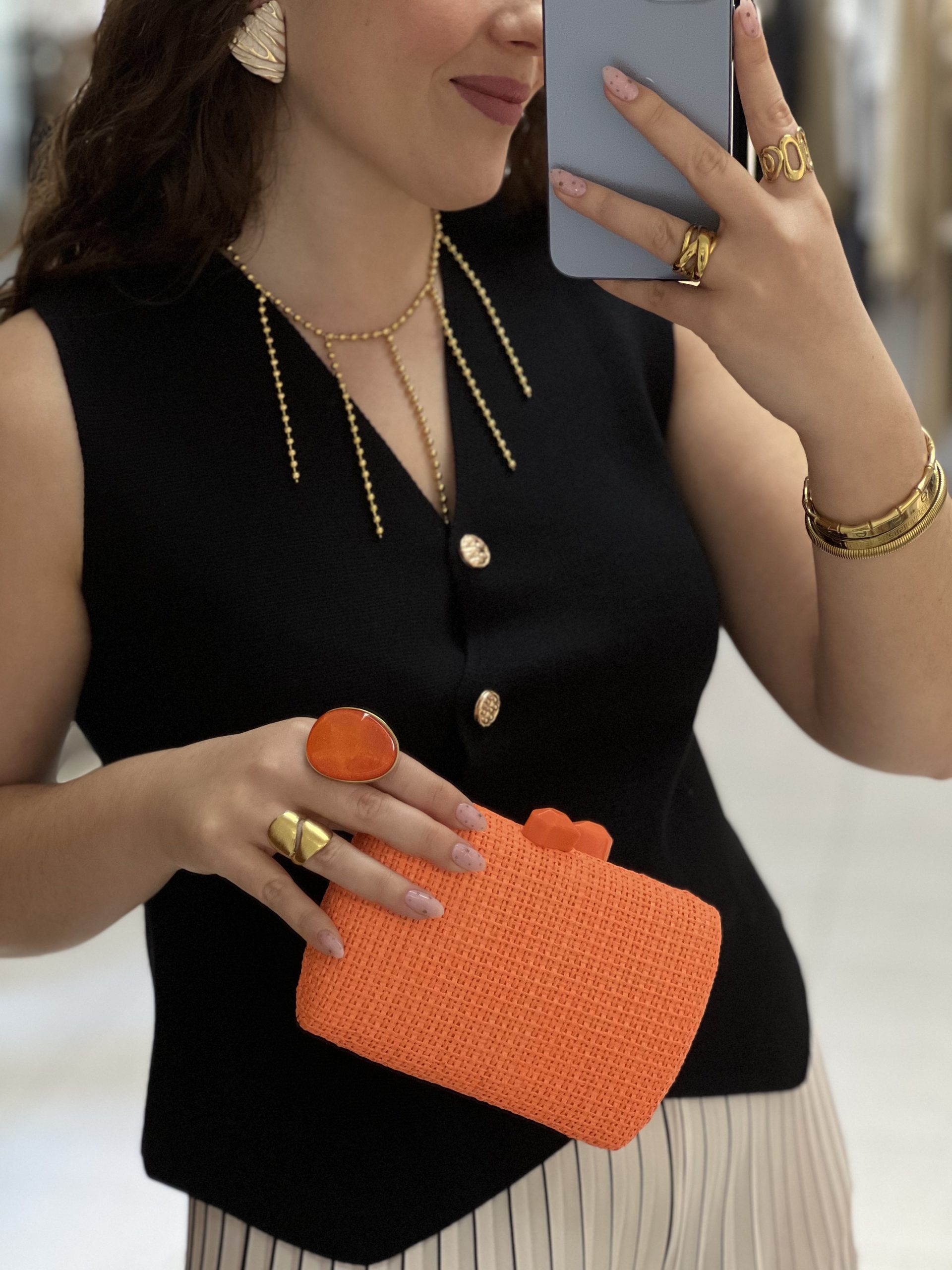 Cartera Vestir Naranja