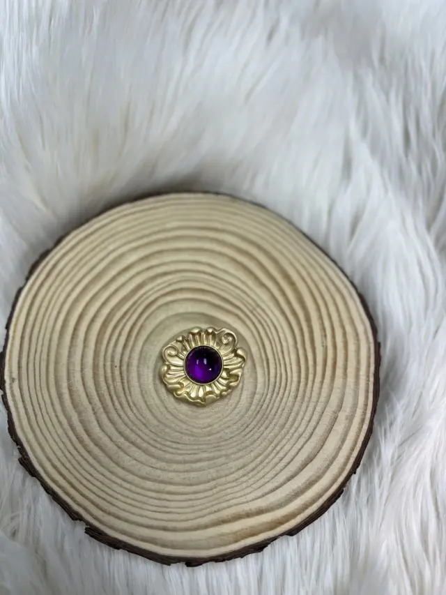 Broche Flor Morado