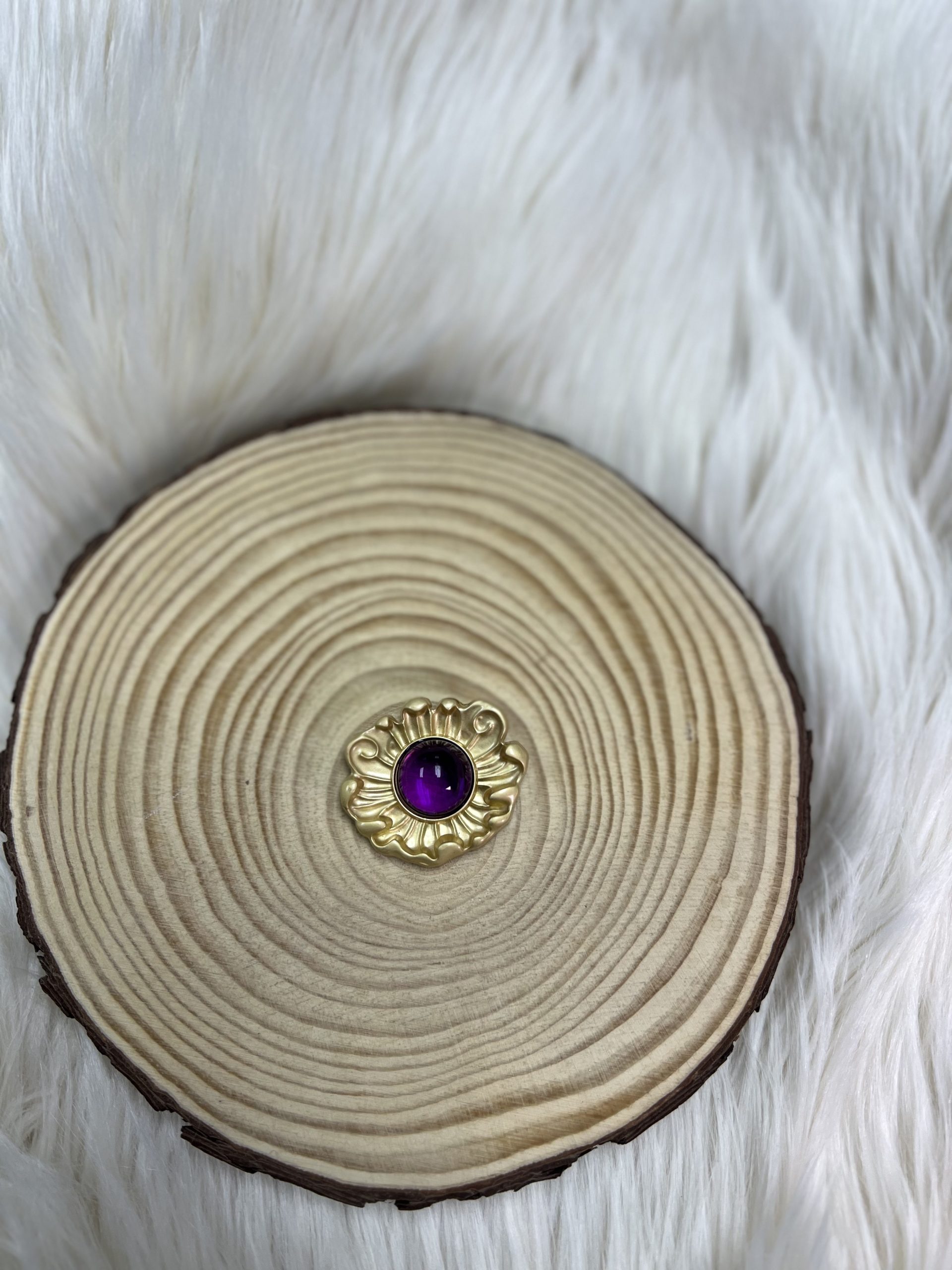 Broche Flor Morado