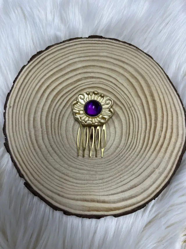 Peinecillo Flor Morado