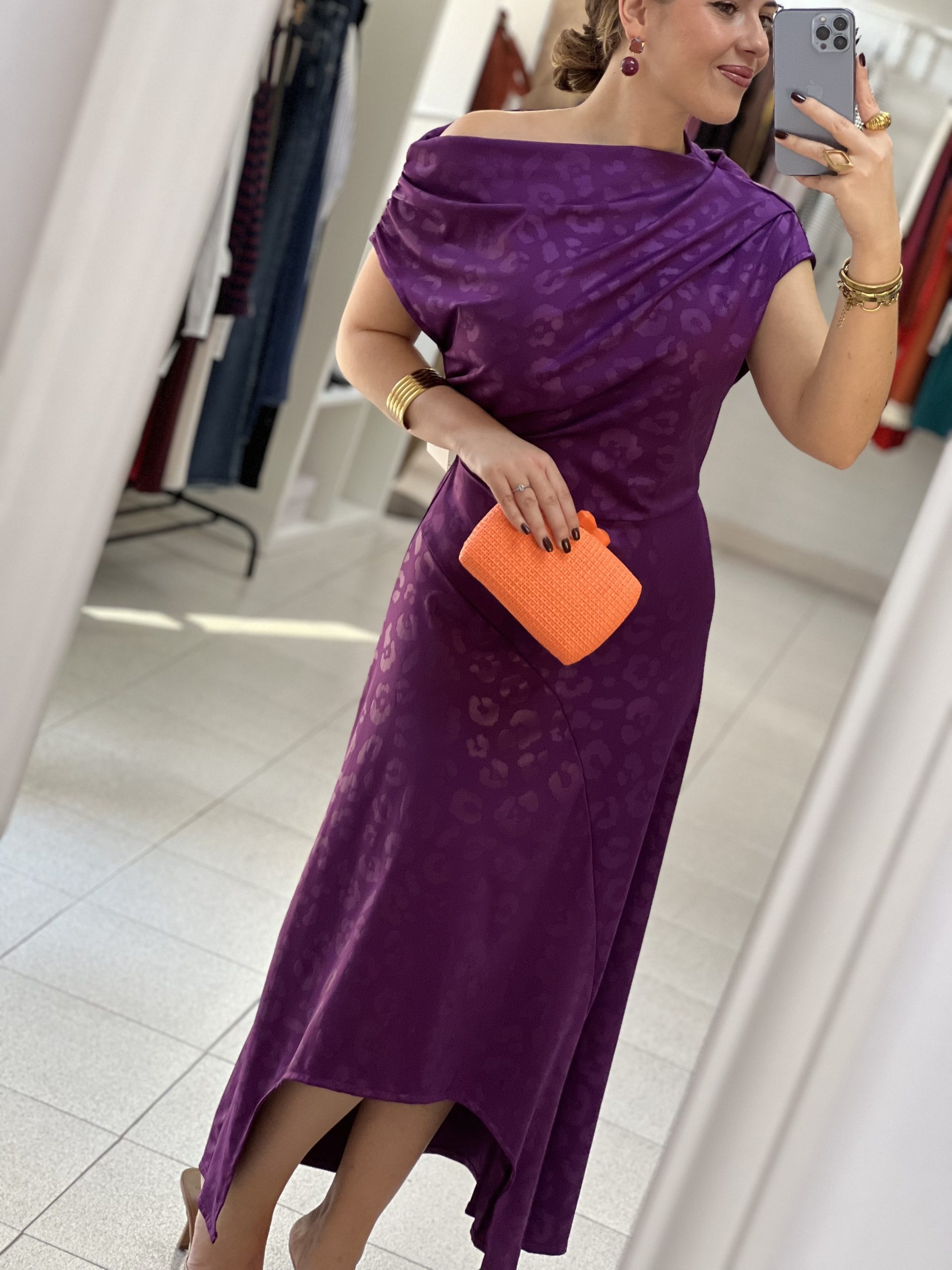 Vestido Asimétrico Morado