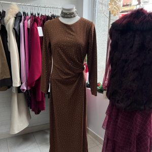 Vestido Marrón Brilli