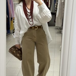Jeans Tachas Camel